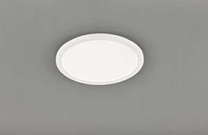 Plafoniera led tonda metallo bianco dimmerabile con interruttore a parete 40cm CAMILLUS R62922401