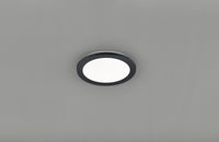 Plafoniera led tonda metallo nero dimmerabile con interruttore a parete 26cm CAMILLUS  R62921532