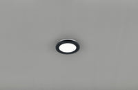 Plafoniera led tonda metallo nero dimmerabile con interruttore a parete 17cm CAMILLUS R62921032