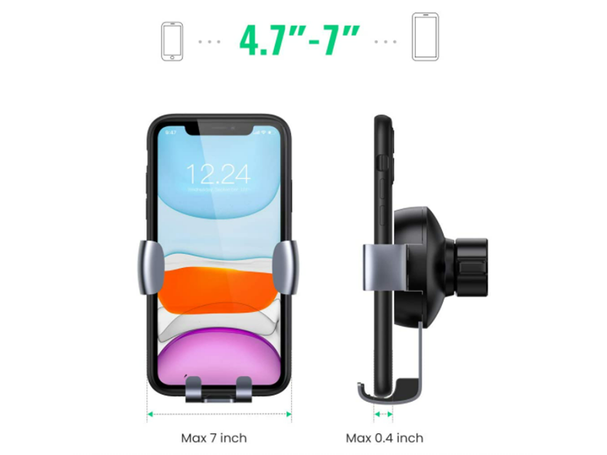 Porta Cellulare Supporto Smartphone per Auto Universale Colore Nero Rotazione 360 Gradi