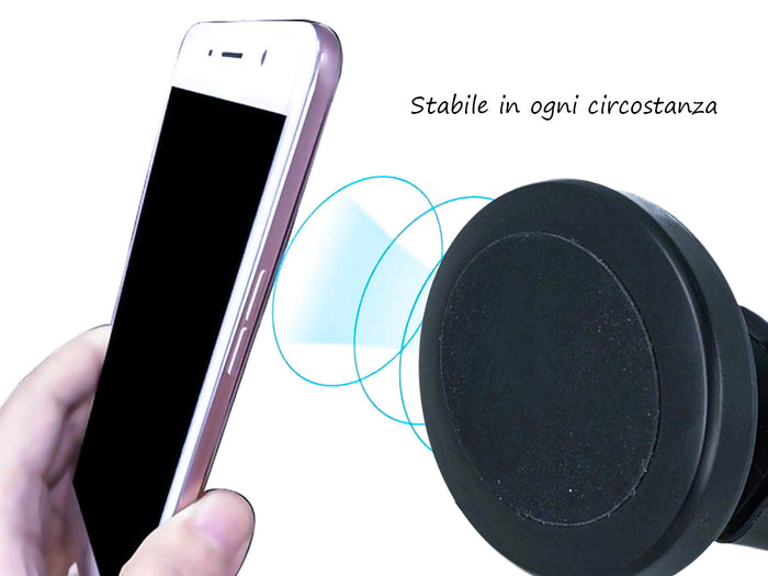 Porta Cellulare da Auto Magnetico Supporto Smartphone per Macchina Universale Rotazione 360 Gradi