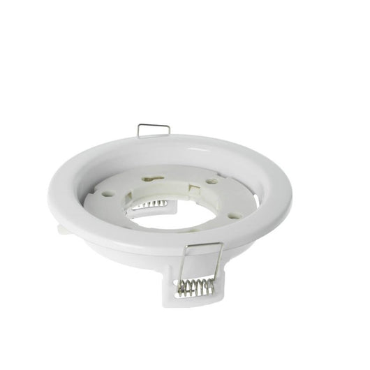 Porta Faretto Led GX53 Rotondo Fisso Carcassa Bianca Spotlight Fitting SKU-3675