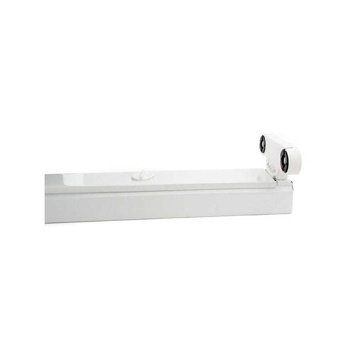 Porta Lampada Plafoniera Per Doppio 2 Tubi Led T8 da 120cm Interno Non Impermeabile IP20