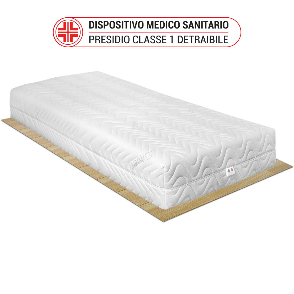 Materasso memory silver agli ioni d'argento sfoderabile Portogallo per letto singolo 80x190 - Comprarredo