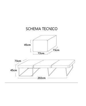 Pouf letto a scomparsa, letto richiubibile in microfibra rosso Sicorage Elly 