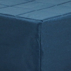 Pouf letto singolo pieghevole Vega tessuto colore blu