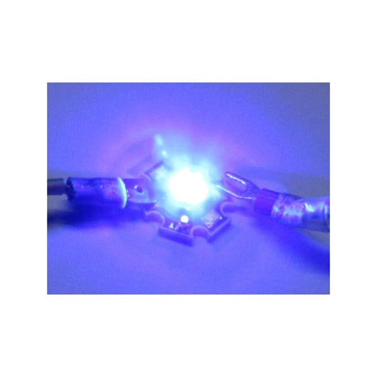 Power Led 1W Colore Blue 3,0-3,4V DC 350mA 20 Lumen Piastra Dissipatore Inclusa 460-470nm