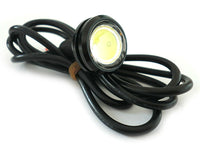 Power Led A Bottone Modello Slim 12V 2W Bianco Freddo IP67 Eagle Eye Led Luci Diurne Carcassa Nera