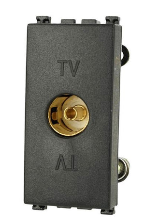 Presa TV Femmina Nero Compatibile Vimar Arke' SD9173D-1