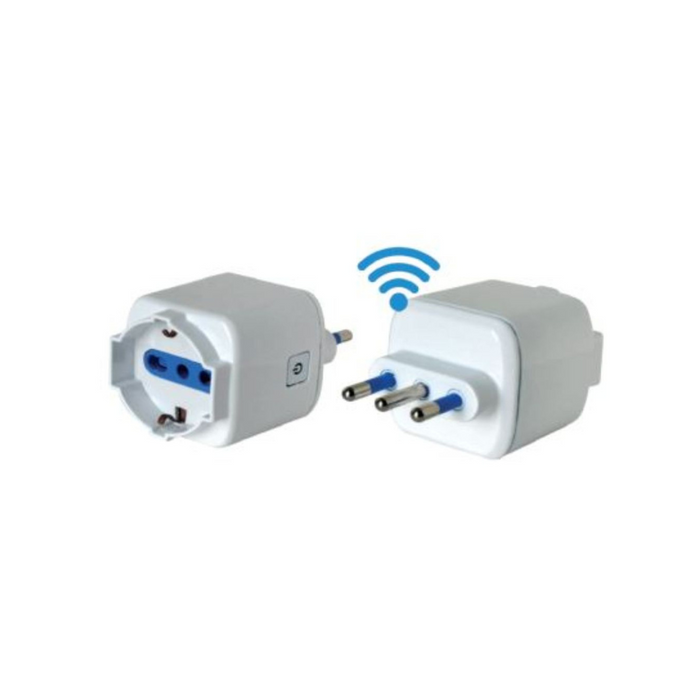 Adattatore Smart Wifi Spina P40 10/16A 2P+t con Presa Schuko