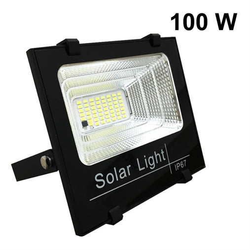 Proiettore Faro a energia solare 100w con pannello solare incluso DIMMERABILE