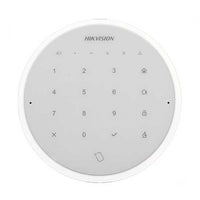 Pyronix Hikvision DS-PKA-WLM-868 Tastiera touch 868MHz allarme Wireless Keypad Hikvision AXIOM Hub Lettore MIFARE corpo bianco