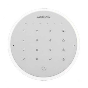 Pyronix Hikvision DS-PKA-WLM-868 Tastiera touch 868MHz allarme Wireless Keypad Hikvision AXIOM Hub Lettore MIFARE corpo bianco