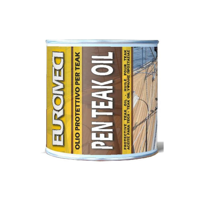 Euromeci pen teak oil olio protettivo per teak confezione da 375 ml