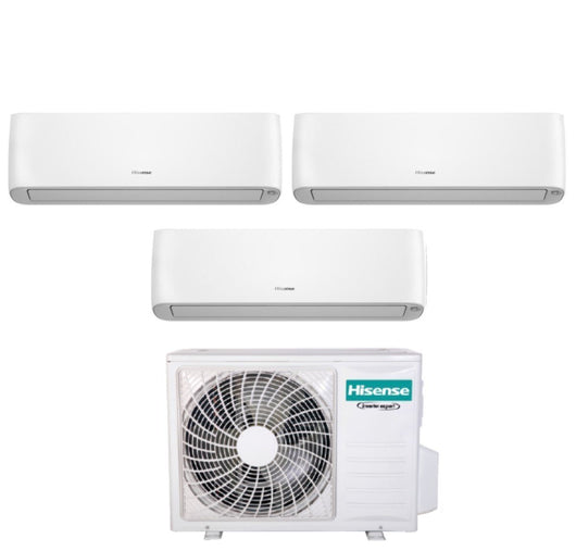 Climatizzatore Condizionatore Hisense Trial Split Inverter serie ENERGY PRO PLUS / HI-ENERGY 12+12+12 con 3AMW72U4RJC R-32 Wi-Fi Integrato 12000+12000+12000