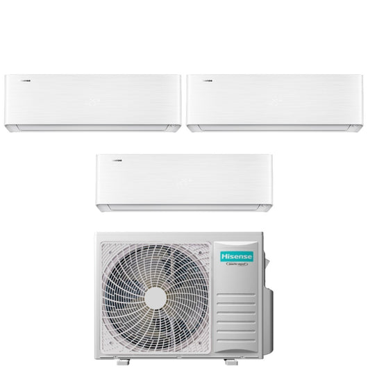 Climatizzatore Condizionatore Hisense Trial Split Inverter serie ENERGY PRO X 9+9+9 con 3AMW52U4RJC R-32 Wi-Fi Integrato 9000+9000+9000