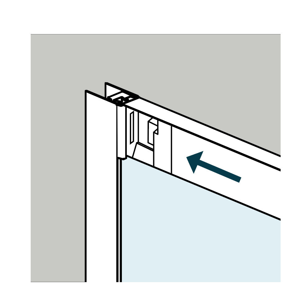 Box cabina doccia semicircolare circle due ante scorrevoli cristallo temprato *** misure 88-90x88-90xh195 trasparente...