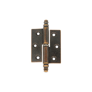 Cerniere per mobili ottone bronzato con testina - 50 x 40 mm. DX - 2 pz.