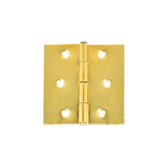 Cerniere quadre - 80 x 80 mm. - ottonato - 2 pz.