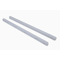 Guide per cassetto in plastica da avvitare - L. 340 x H. 16,5 mm. - bianco