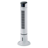 Iceberg - Ventilatore e nebulizzatore a torre con display touch screen, telecomando e timer incorporato. Ø34x114H cm