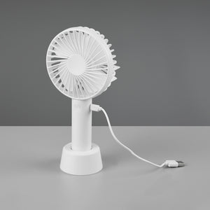 Windy - ventilatore da tavolo portatile a batteria bianco