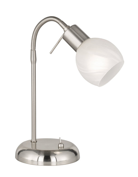 Lampada tavolo da Interno  E14 in Metallo Nickel Opaco