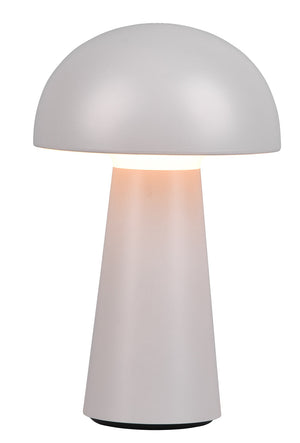 Lampada da Tavolo da Esterno a LED in Plastica Grigio intenso