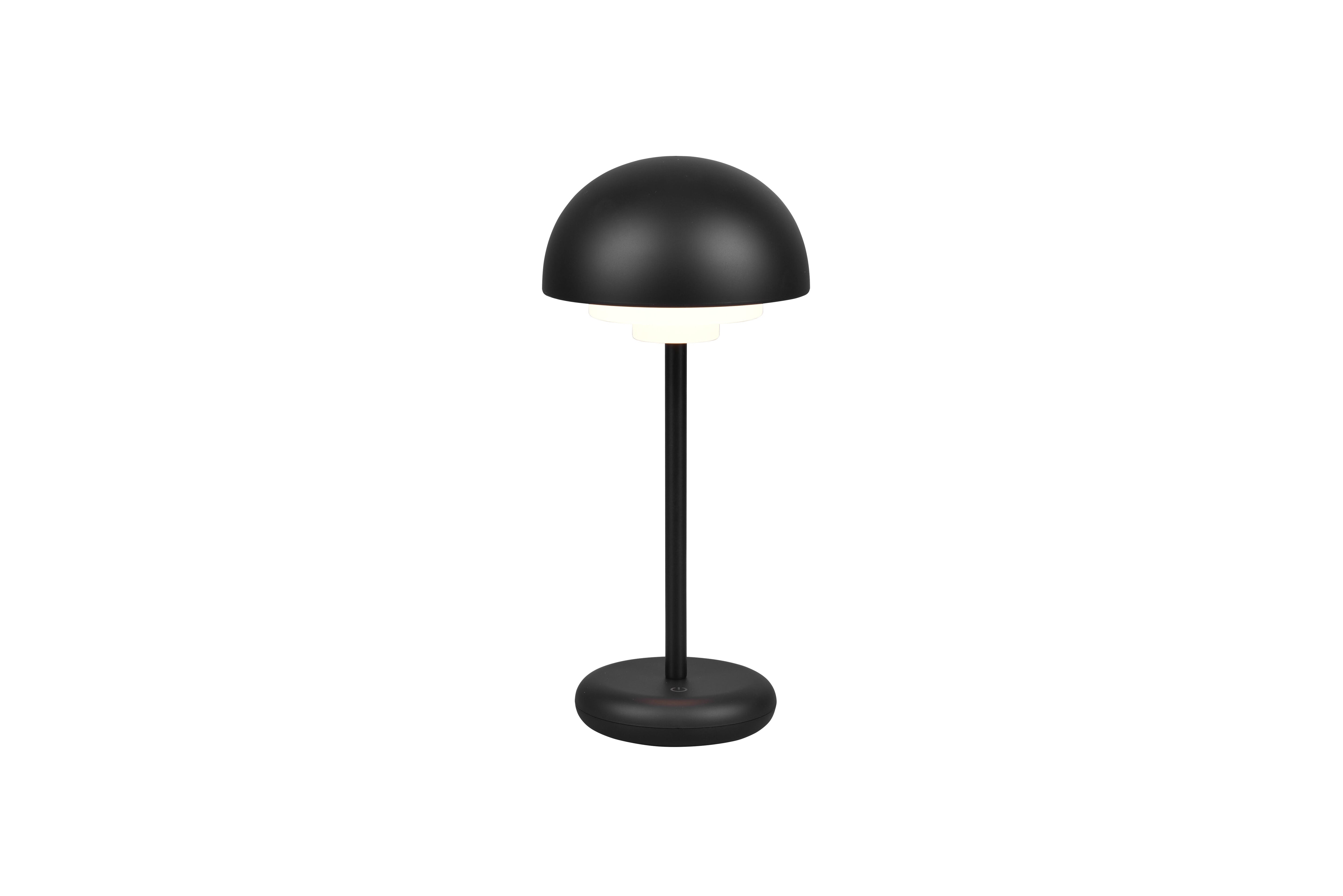 Lampada outdoor da appoggio ricaricabile LED Nantes nero