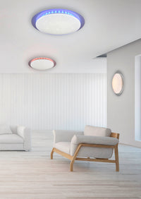 Plafoniera da Interno a LED in Plastica Bianco