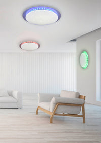 Plafoniera da Interno a LED in Plastica Bianco