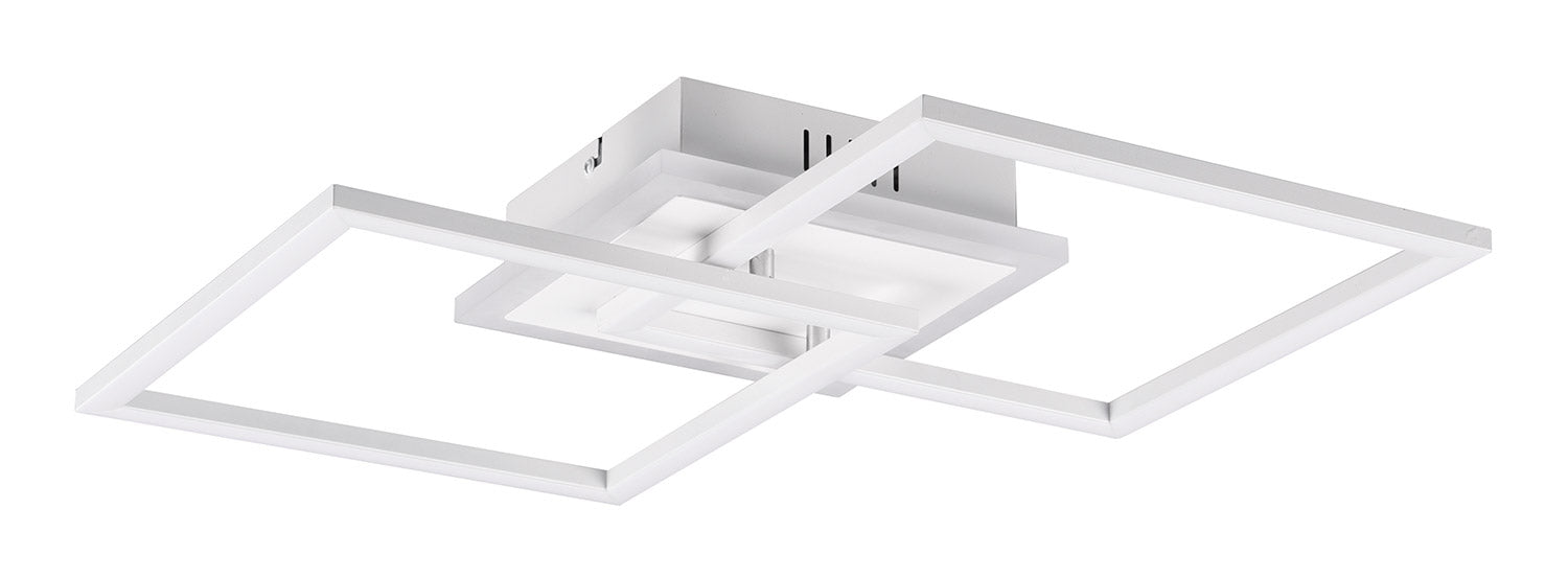 Plafoniera da Interno a LED SMD in Metallo Bianco Opaco