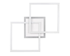 Plafoniera da Interno a LED SMD in Metallo Bianco Opaco