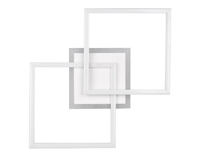 Plafoniera da Interno a LED SMD in Metallo Bianco Opaco