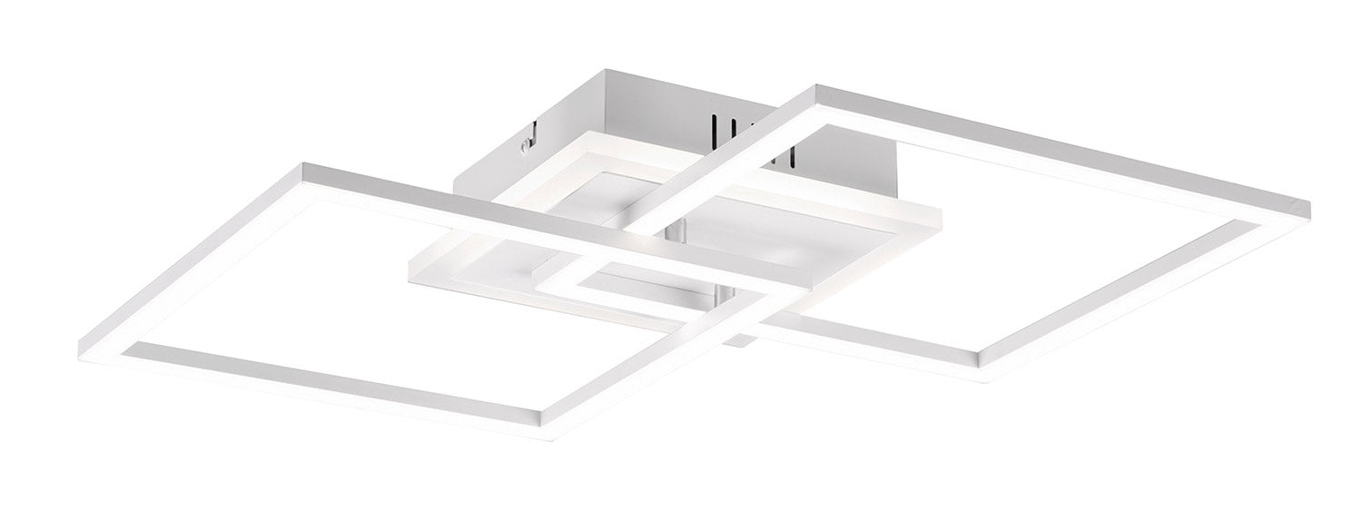 Plafoniera da Interno a LED SMD in Metallo Bianco Opaco