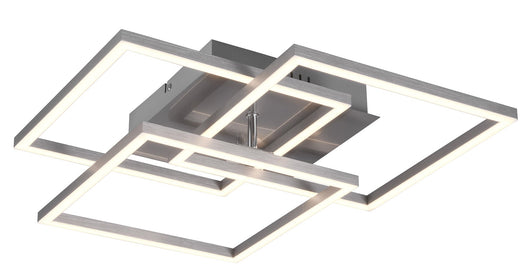 Plafoniera da Interno a LED in Metallo Nickel Opaco