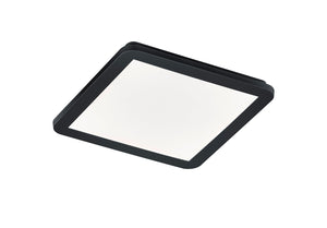 Plafoniera da Interno a LED in Plastica Nero Opaco