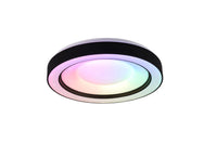 Plafoniera LED 6000K con funzione RGB ed effetto stelle York colore nero