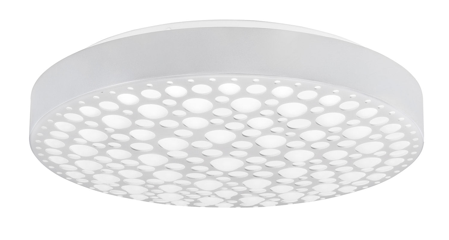 Plafoniera da Interno a LED in Plastica Bianco Opaco