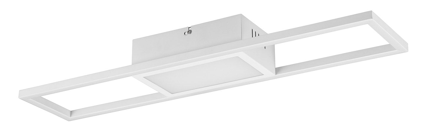 Plafoniera da Interno a LED in Metallo Bianco Opaco