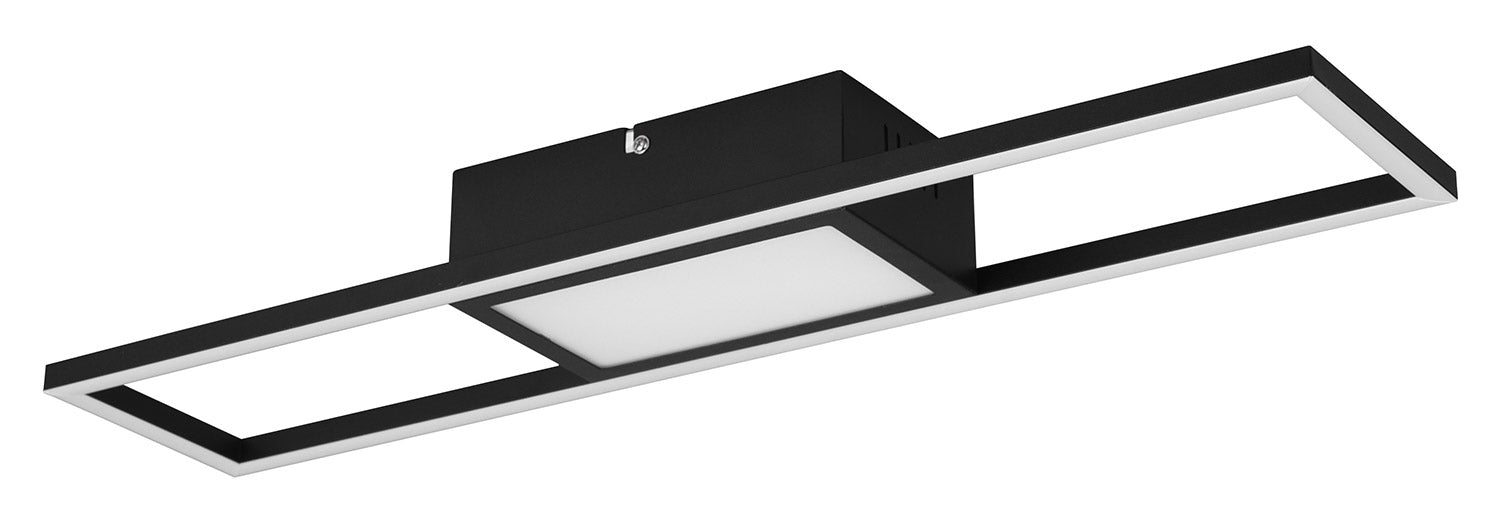 Plafoniera da Interno a LED in Metallo Nero Opaco