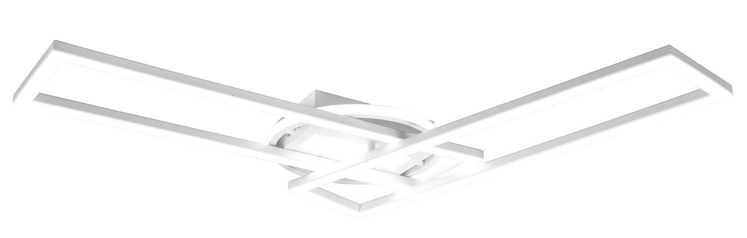 Plafoniera da Interno a LED in Metallo Bianco Opaco