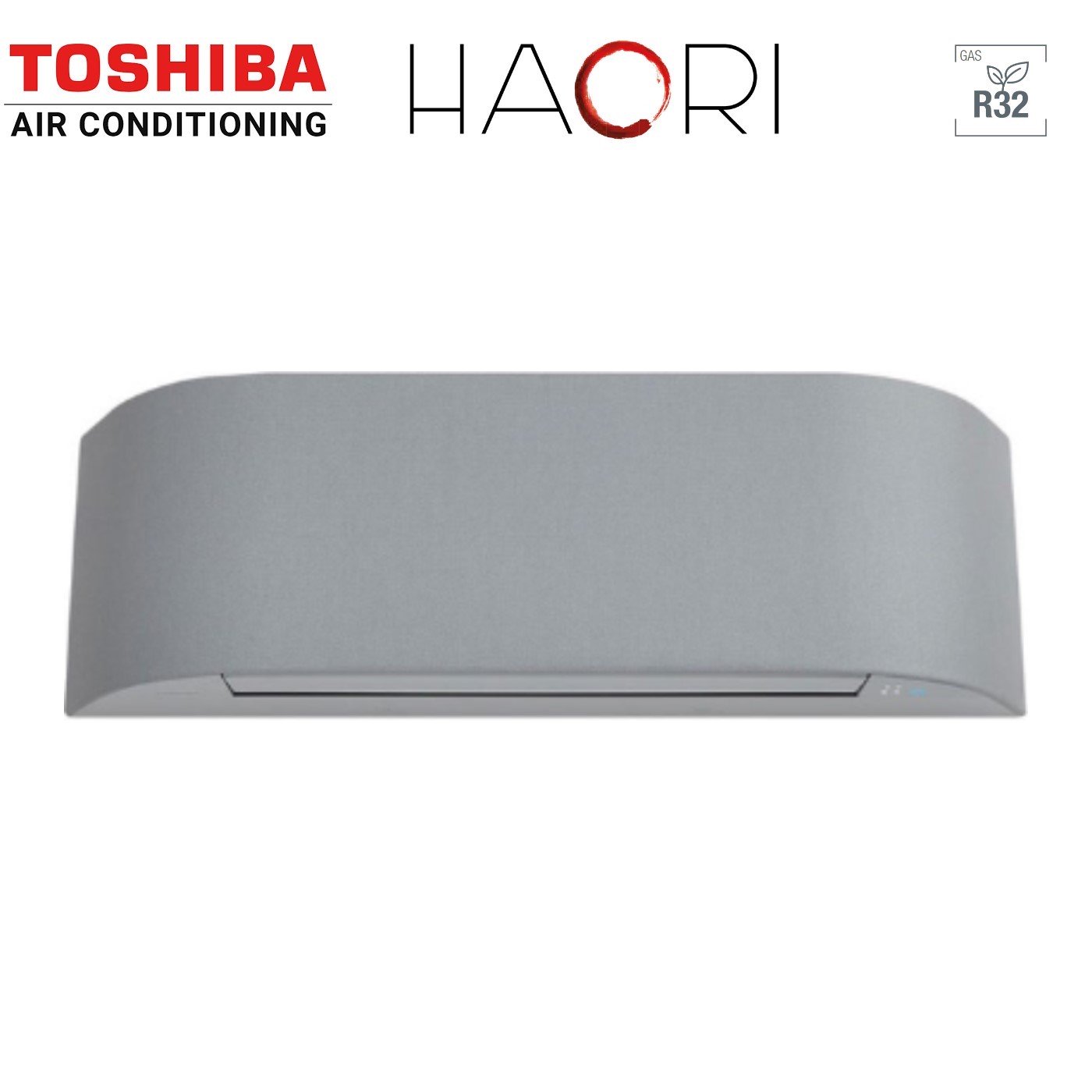 Unità Interna a Parete Toshiba serie HAORI 10000 Btu (9000 Btu) RAS-B10N4KVRG-E R-32 Wi-Fi Integrato Grigio Chiaro / Grigio Scuro