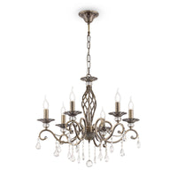 Lampadario Royal Classic in Metallo Grace Ottone