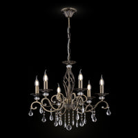 Lampadario Royal Classic in Metallo Grace Ottone