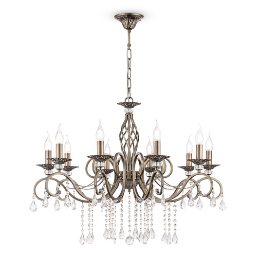 Lampadario Royal Classic in Metallo Grace Ottone