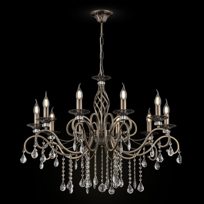 Lampadario Royal Classic in Metallo Grace Ottone