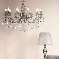 Lampadario Classico Grace Metallo Ottone 10 Luci