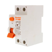 MeanWell RCCB Interruttore Differenziale Puro Tipo AC 1P+N 2M 10000A 30mA 63A AC 230V IP20 IEC61008-1