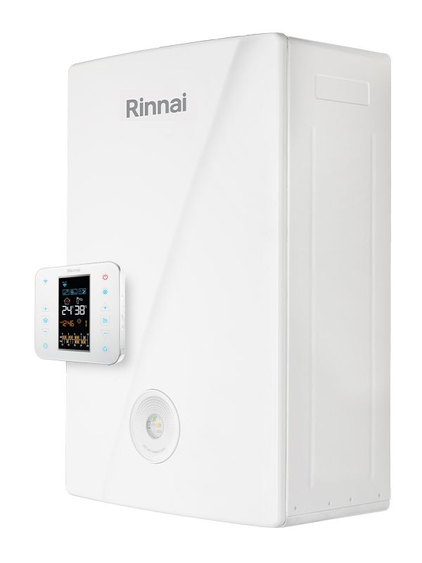 Caldaia Rinnai a Condensazione Momiji 24 kW con Cronotermostato Wi-Fi Intergrato Gpl Low NOx con Kit Scarico Fumi Sdoppiato di Serie